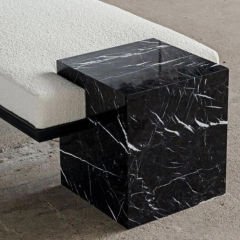 Vogne Siyah Mermer Modern Bench