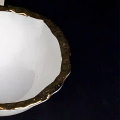 Gold Kenar Desenli Porselen 8 Parça Çorba Kasesi