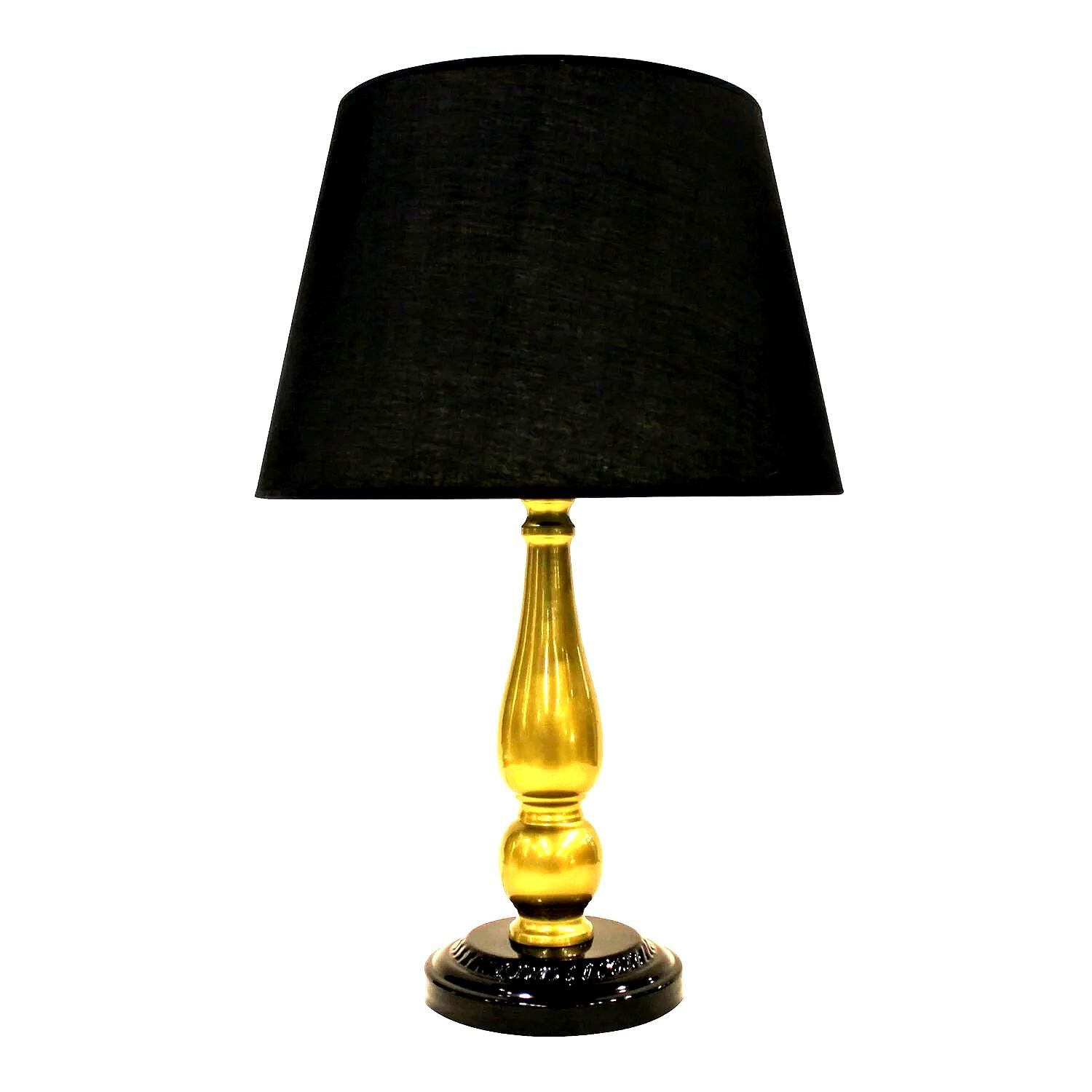 Modern Eskitme Gold Şapkalı Dekoratif Abajur