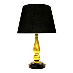 Modern Eskitme Gold Şapkalı Dekoratif Abajur