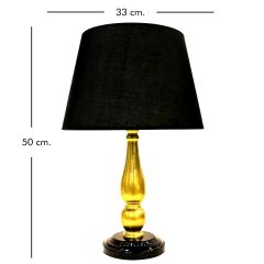 Modern Eskitme Gold Şapkalı Dekoratif Abajur