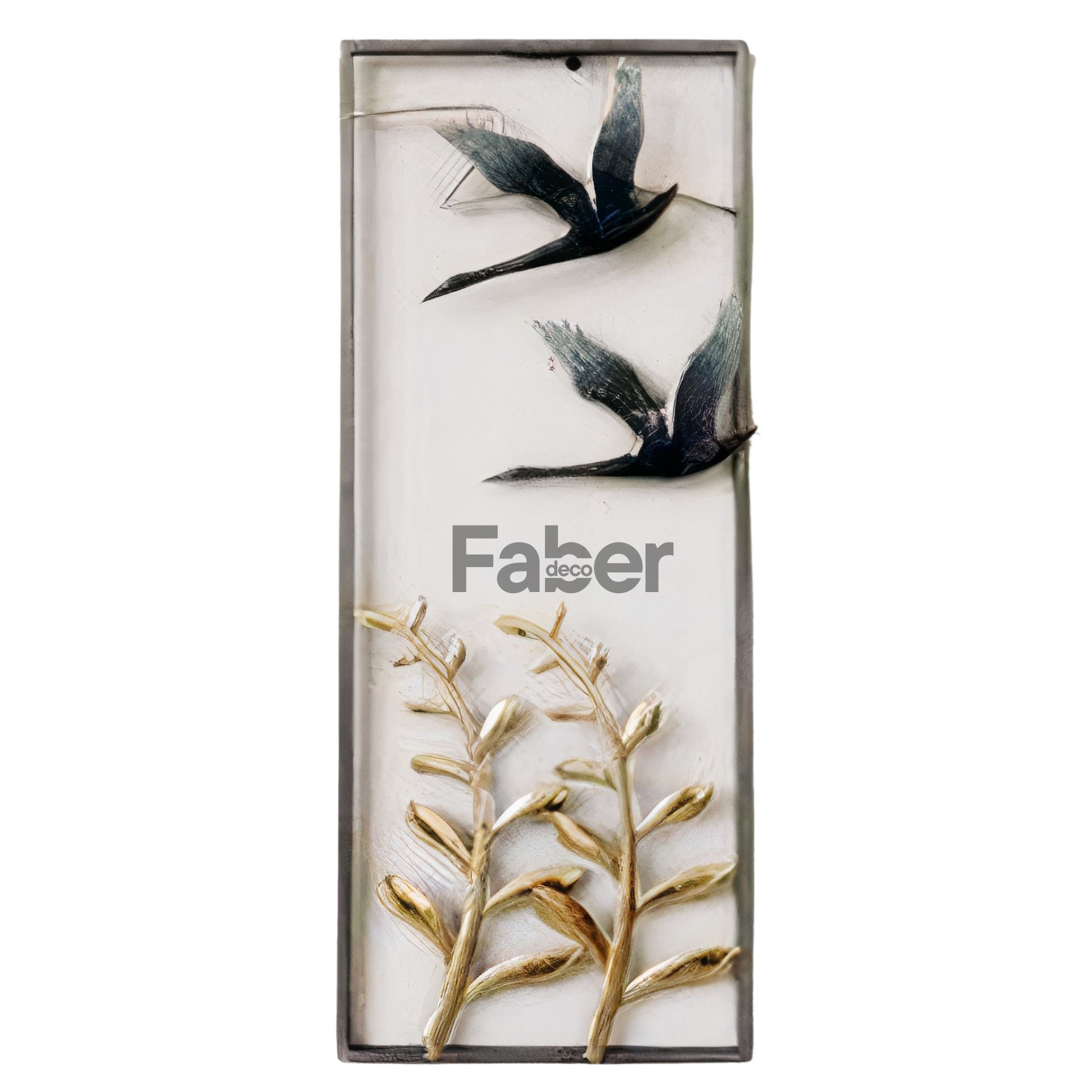 Metal Kuş Figürlü Duvar Dekoru