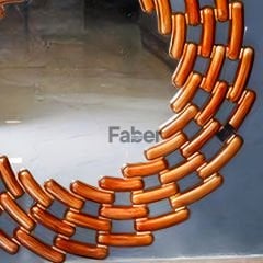 Bakır Çerçeveli Ayna Duvar Dekoru