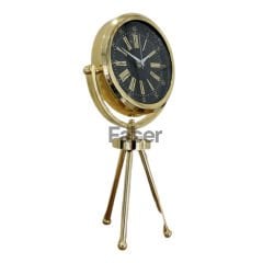 Gold Tripod Ayaklı Masa Saati