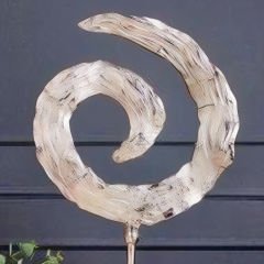 Gümüş Spiral Motifli Dekoratif Obje