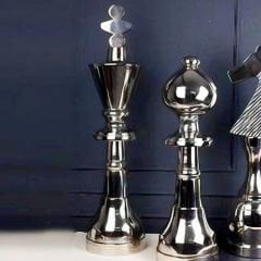Gümüş Şah Figürlü Dekoratif Obje