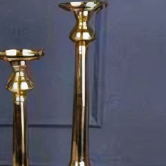 Gold Metal Ayaklı Dekoratif Şamdan