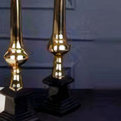 Gold Metal Ayaklı Dekoratif Şamdan