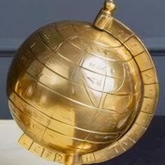 Gold Ayaklı Küre Dünya Dekoratif Obje