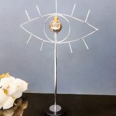 Gümüş Metal Gold Göz Figürlü Dekoratif Obje
