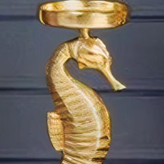 Gold Metal Denizatı Figürlü Dekoratif Mumluk