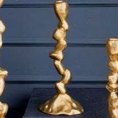Gold Spiral Tasarım Şamdan
