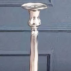 Gümüş Kaplama Desenli Dekoratif Şamdan