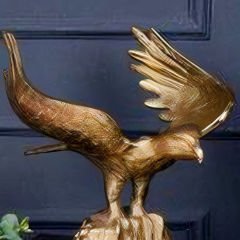 Gold Kartal Figürlü Dekoratif Biblo