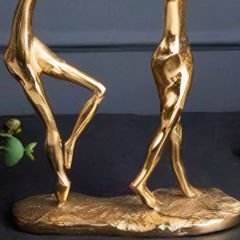 Dans Eden Çift Gold Figürlü Dekoratif Obje
