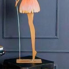 Gold Pembe Melek Figürlü Dekoratif Biblo