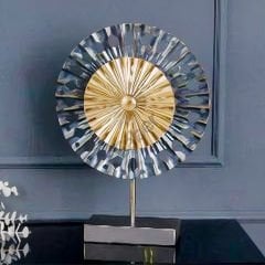 Metal Gold Güneş Figürlü Dekoratif Obje