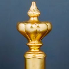 Gold Kare Figürlü Dekoratif Obje