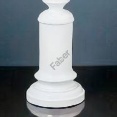 Beyaz Kare Figürlü Dekoratif Obje