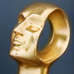 Yüz Figürlü Gold Dekoratif Obje