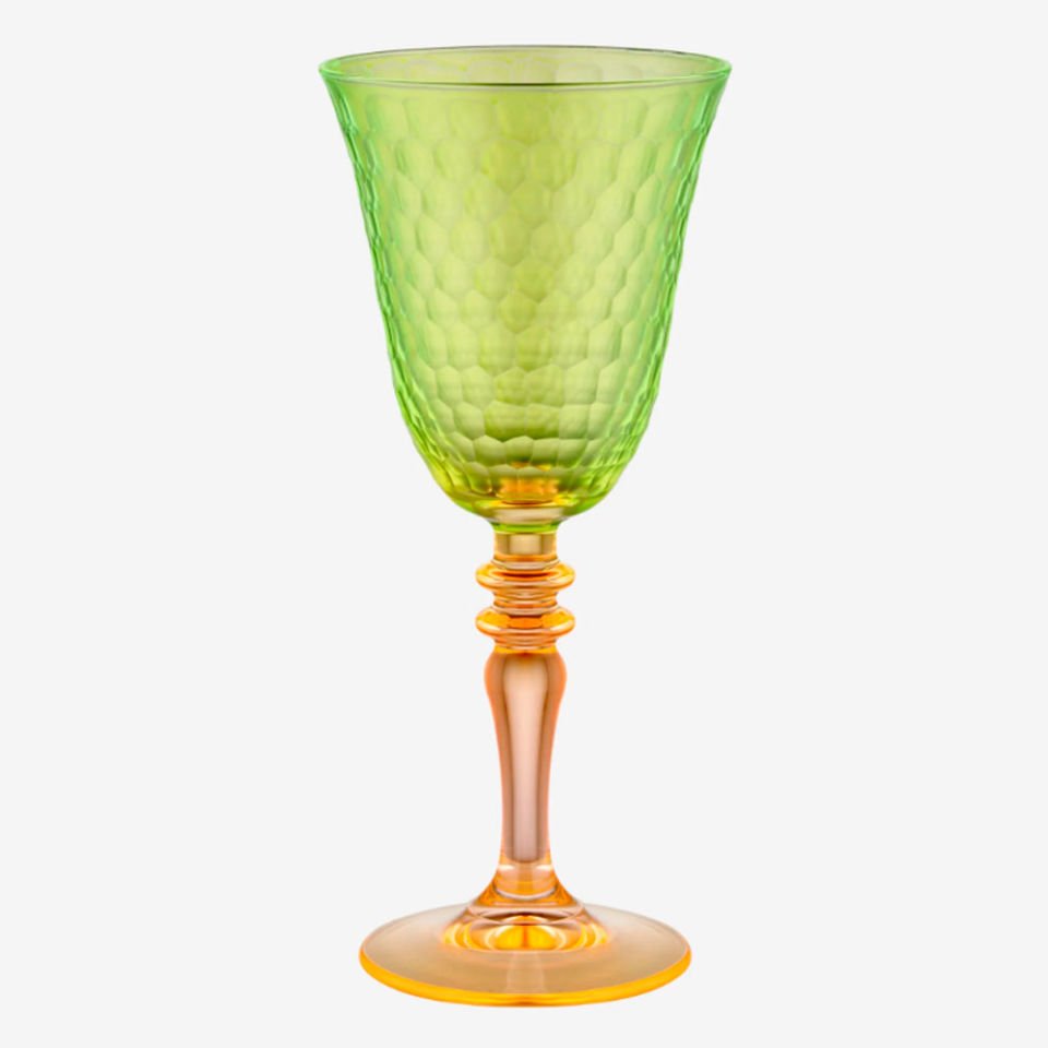 Sarı Turuncu Cam Kadeh 270 Ml Venezia Collection by Chiara Alessi