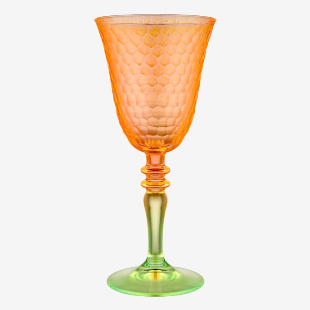 Turuncu Sarı Cam Kadeh 270 Ml Venezia Collection by Chiara Alessi