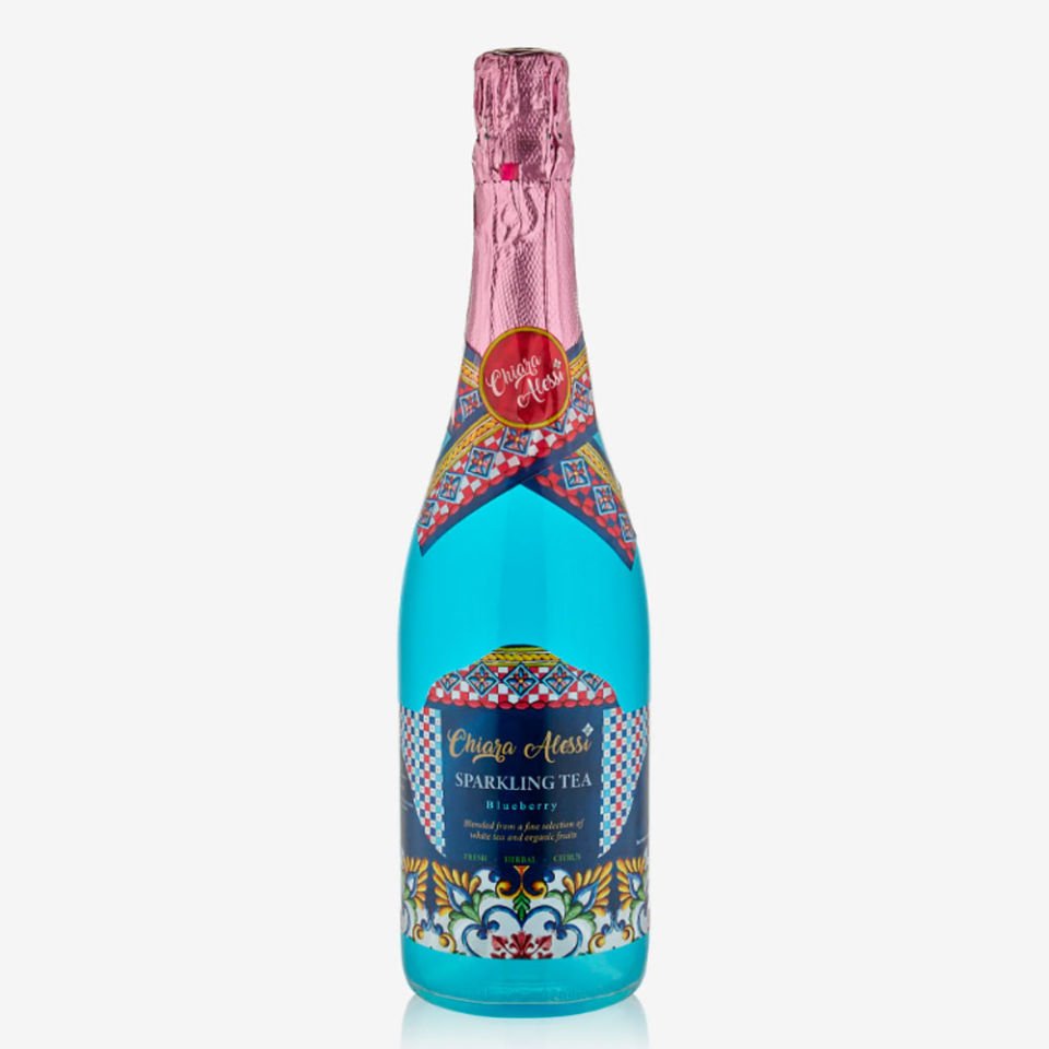 Mavi Alkolsüz Şampanya 750 Ml Blueberry Collection by Chiara Alessi
