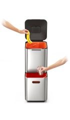 Joseph Joseph Totem Çöp Kovası 40 Litre Paslanmaz Çelik