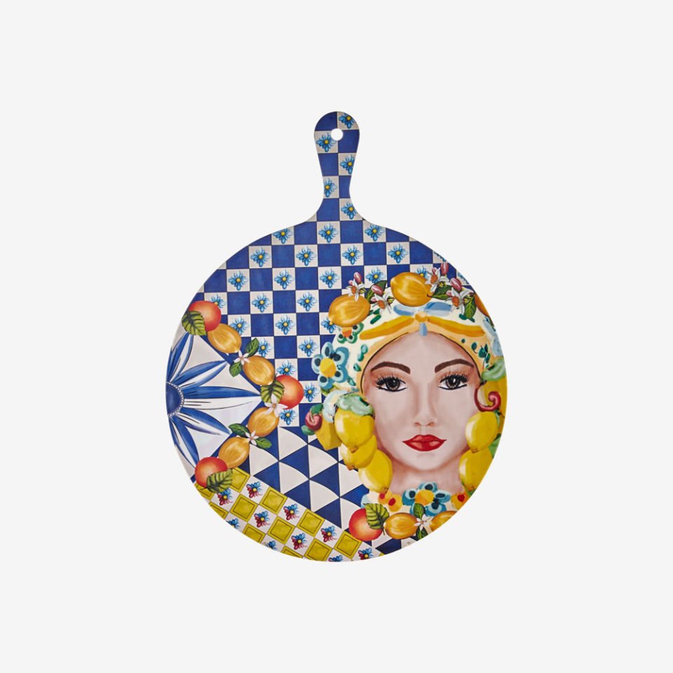 Mavi Melamin Sunum Tahtası 41 Cm Portofino Collection by Chiara Alessi