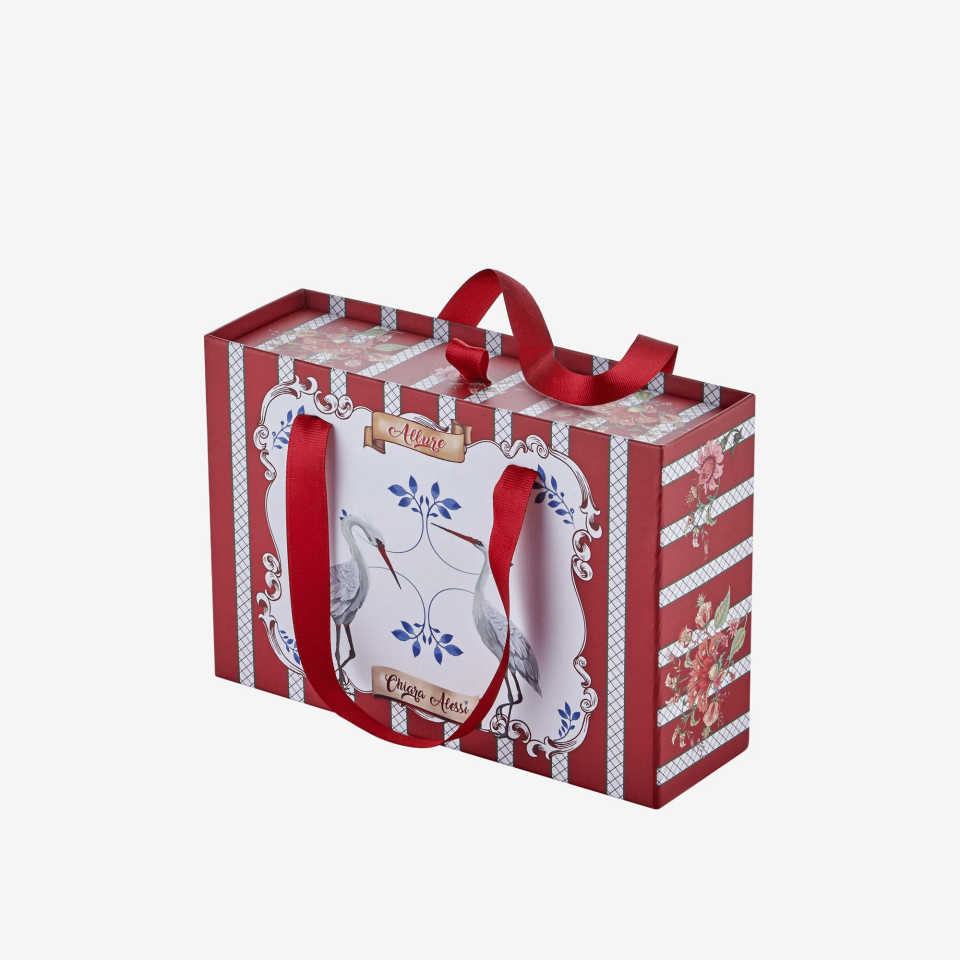 Kırmızı Porselen Kahve Fincan Seti 90 Ml Allure Collection by Chiara Alessi