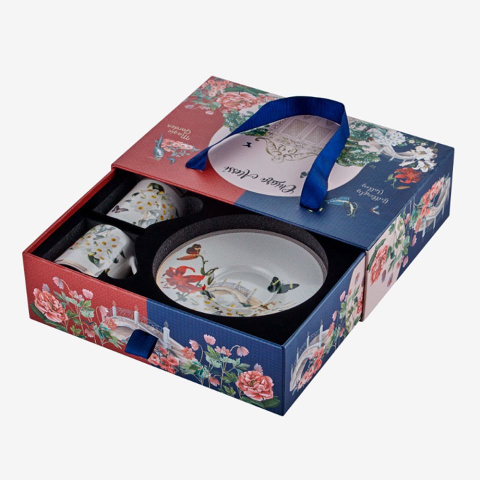Beyaz Porselen Kahve Fincan Seti 90 Ml Butterfly Walley Collection by Chiara Alessi