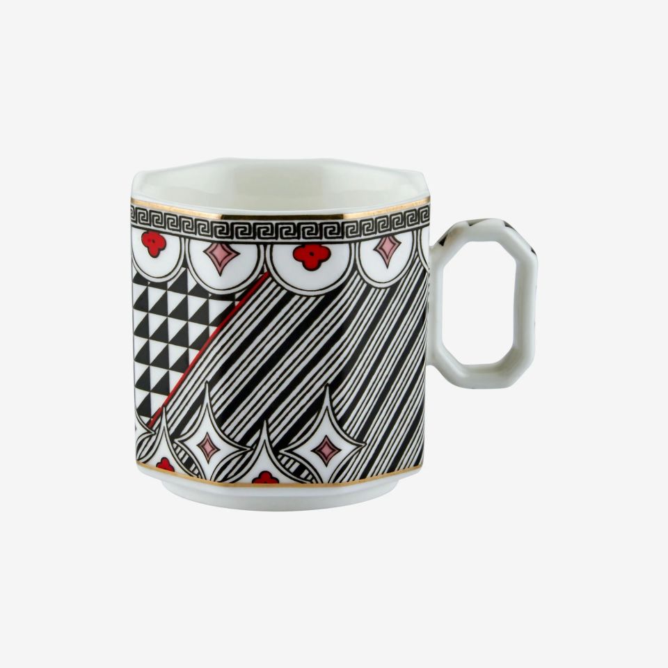 Siyah Porselen Kahve Fincan Seti 90 Ml Ravello Collection by Chiara Alessi