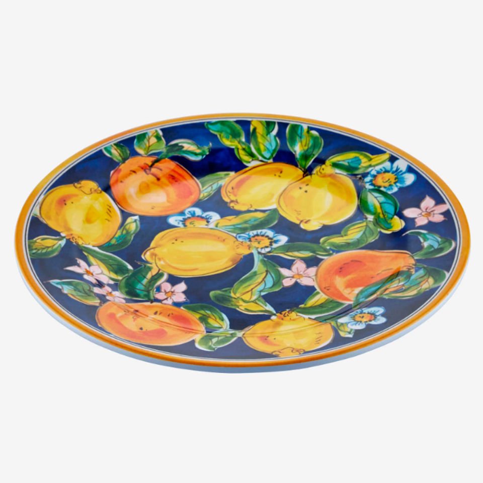 Mavi Melamin Yemek Tabağı 28 Cm Capri Collection by Chiara Alessi