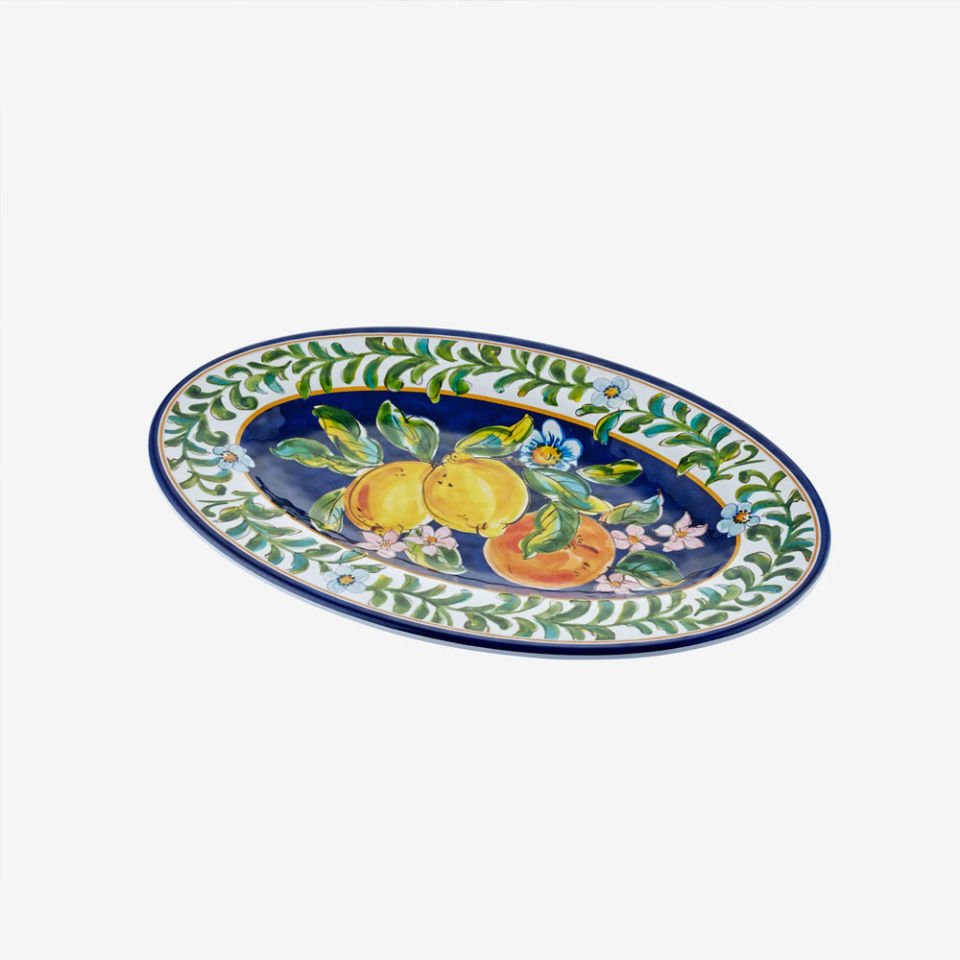 Mavi Melamin Servis Tabağı 30 Cm Capri Collection by Chiara Alessi