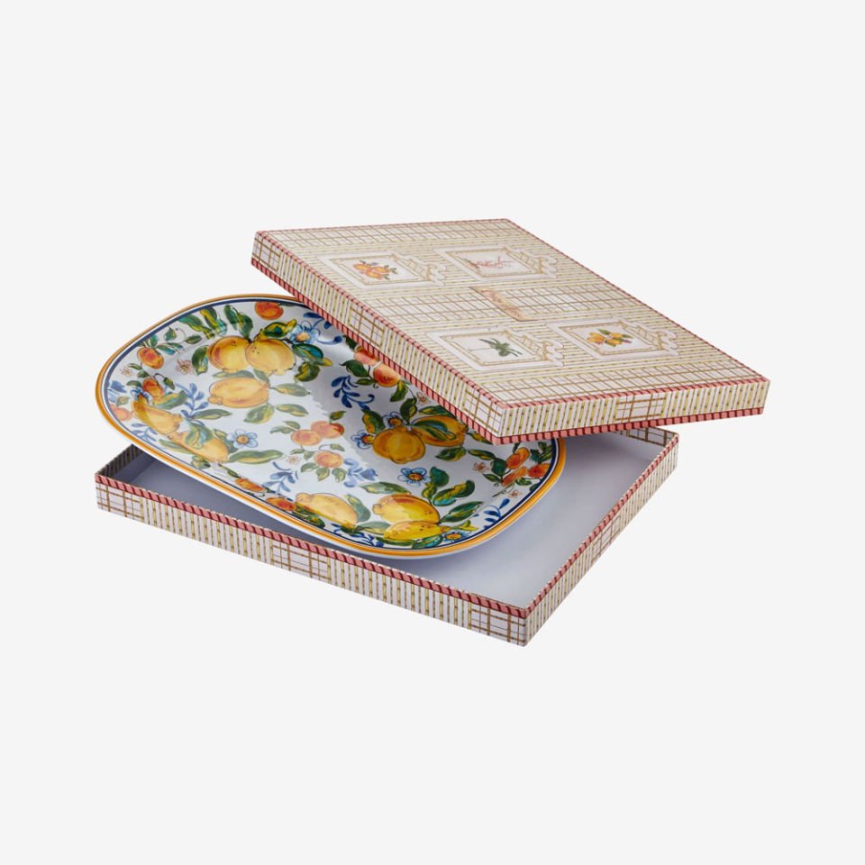 Mavi Melamin Servis Tabağı 44 Cm Capri Collection by Chiara Alessi