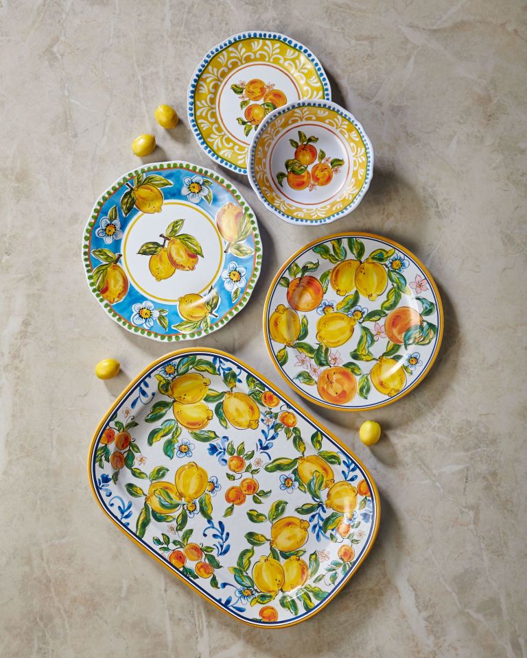 Sarı Melamin Kahvaltı Tabağı 23 Cm Capri Collection by Chiara Alessi
