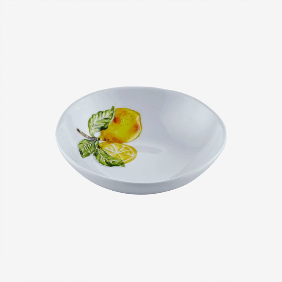 Beyaz Melamin Çukur Tabak 20 Cm Capri Collection by Chiara Alessi