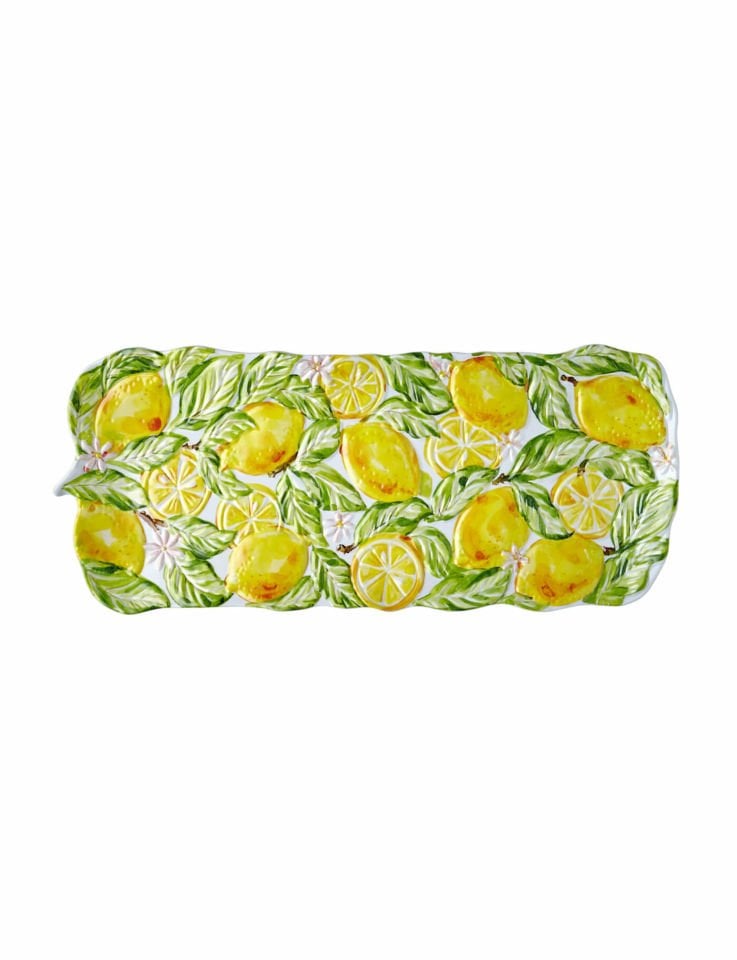 Sarı Melamin Servis Tabağı 48 Cm Capri Collection by Chiara Alessi