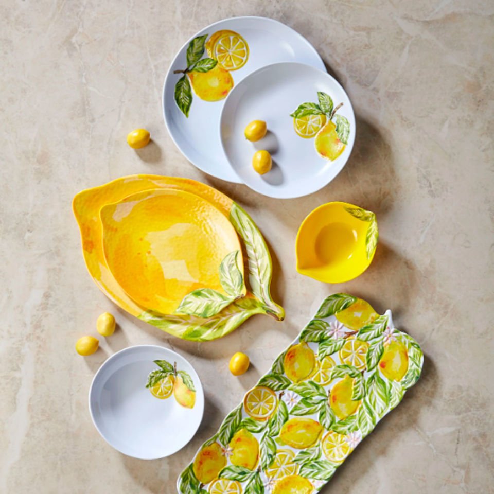 Sarı Melamin Tepsi 40 Cm Capri Collection by Chiara Alessi