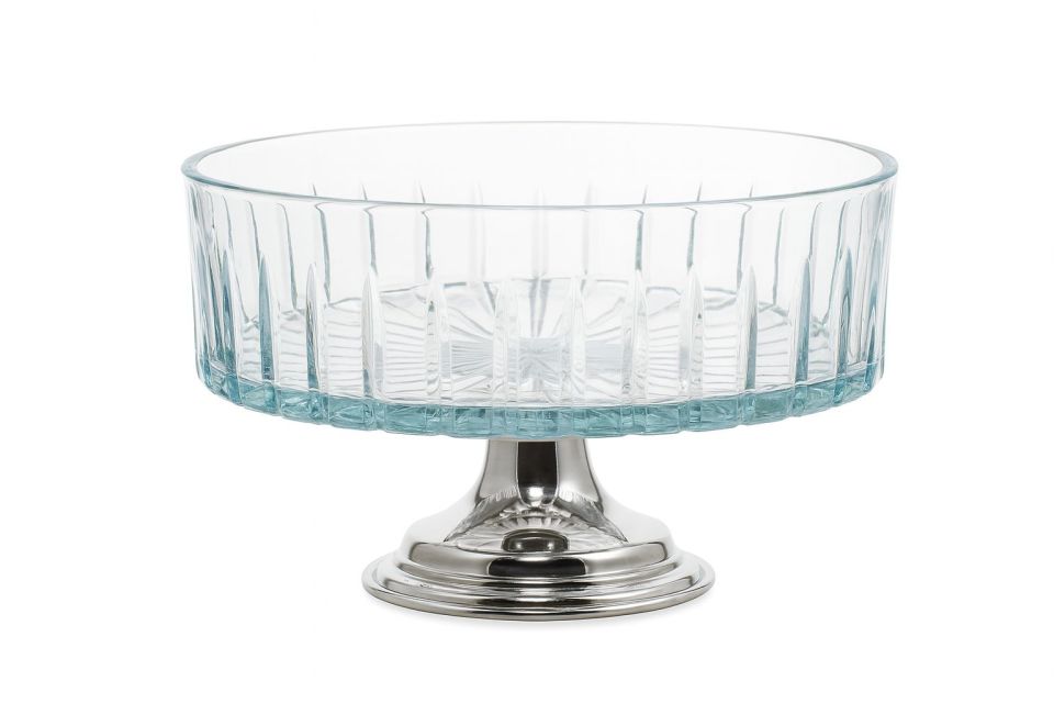 GUMUS AYAKLI SALATA KASESİ 19CM