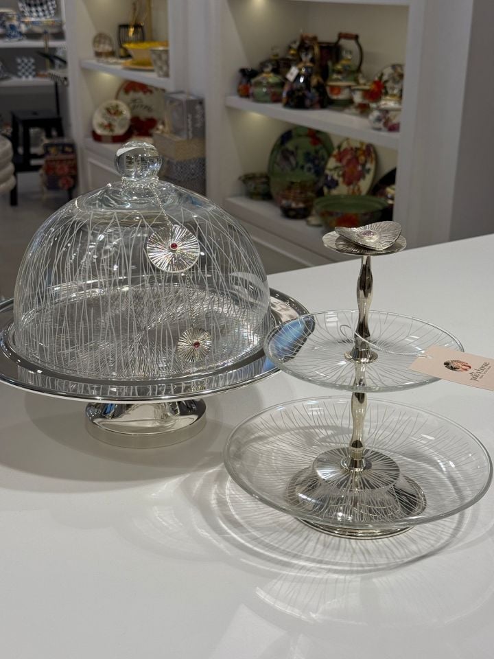 SELECT İSTANBUL PETRA CAM KAPAKLI KEK STANDI