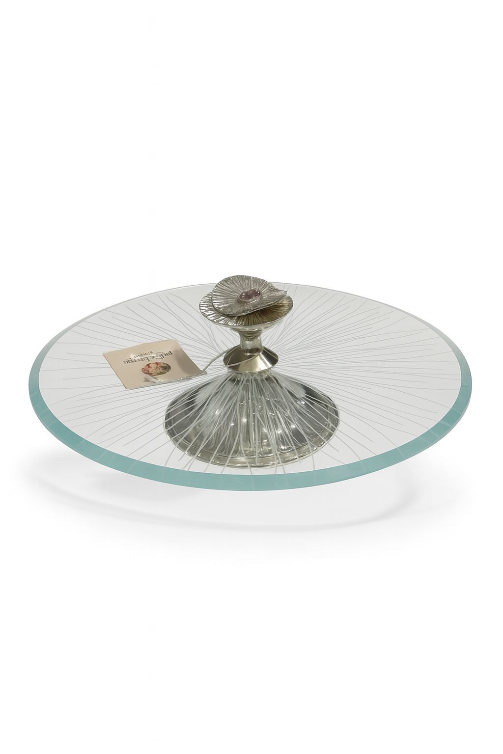 SELECT İSTANBUL GÜMÜŞ PETRA COLLECTİON CAM PEYNİR TABAĞI