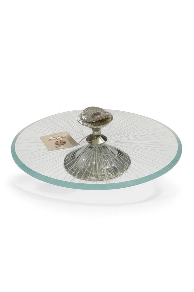 SELECT İSTANBUL GÜMÜŞ PETRA COLLECTİON CAM PEYNİR TABAĞI