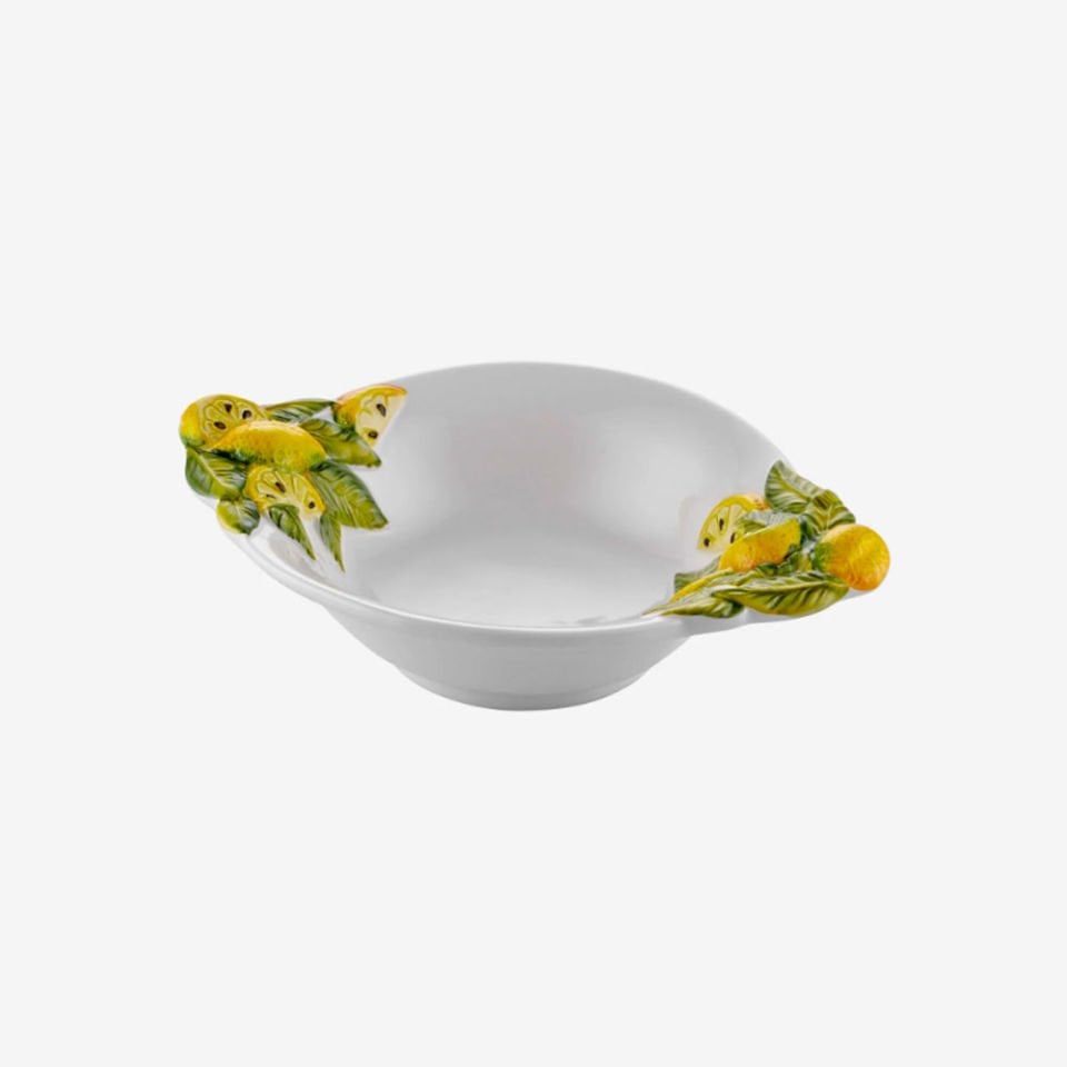 Beyaz Seramik Servis Kasesi 13X13 Cm Limoni Collection by Edelweiss Italy