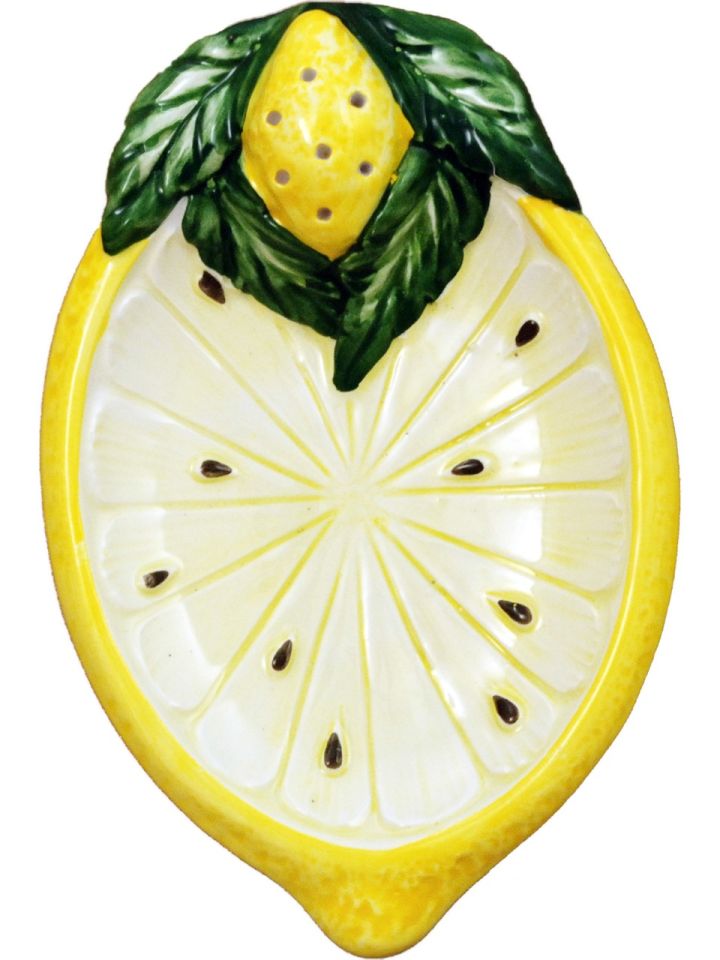 Beyaz Seramik Servis Tabağı 19X13 Cm Limoni Collection by Edelweiss Italy