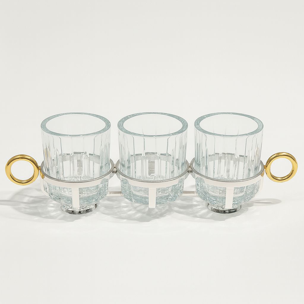 SELECT İSTANBUL HALKA COLLECTİON GÜMÜŞ  3'LI SUNUMLUK 9 CM