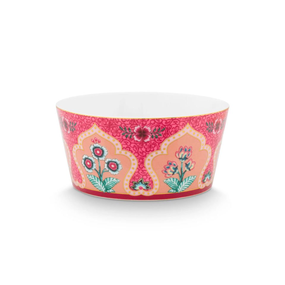 Kırmızı Porselen Kase Seti 15 Cm Flower Festival Collection by Pip Studio