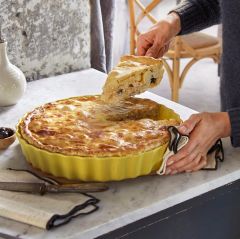 EH Tart-Börek-Flan Kabı Yuvarlak 32 cm Ekru/Clay -26032