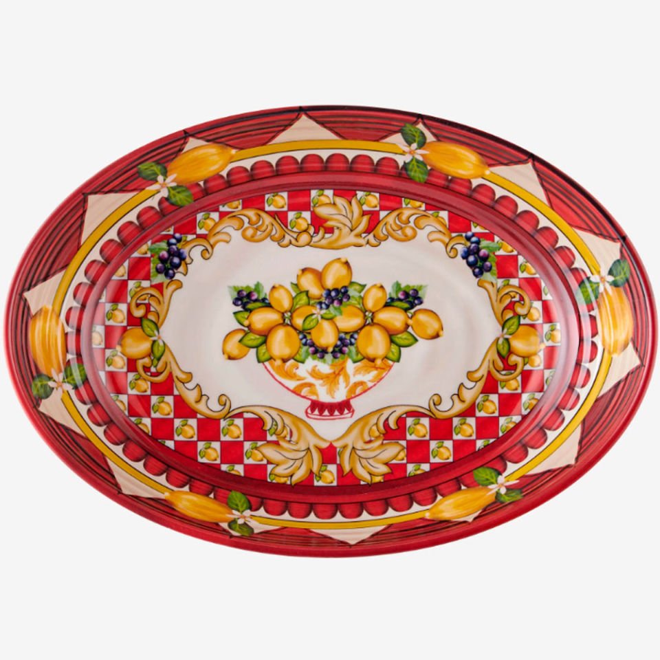 Kırmızı Melamin Servis Kasesi 33 Cm Capri Collection by Chiara Alessi