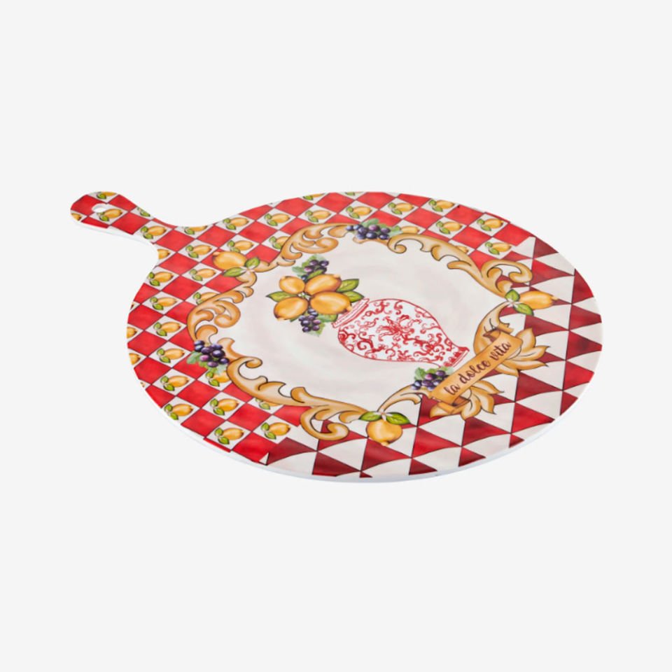 Kırmızı Melamin Sunum Tahtası 41 Cm Capri Collection by Chiara Alessi